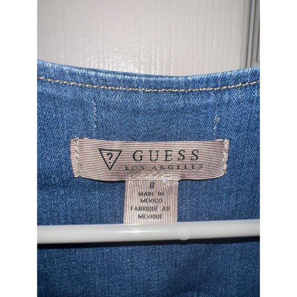 Guess Los Angeles Women’s Cropped Denim Jumpsuit –‎ Size 8 - Picture 4 of 16